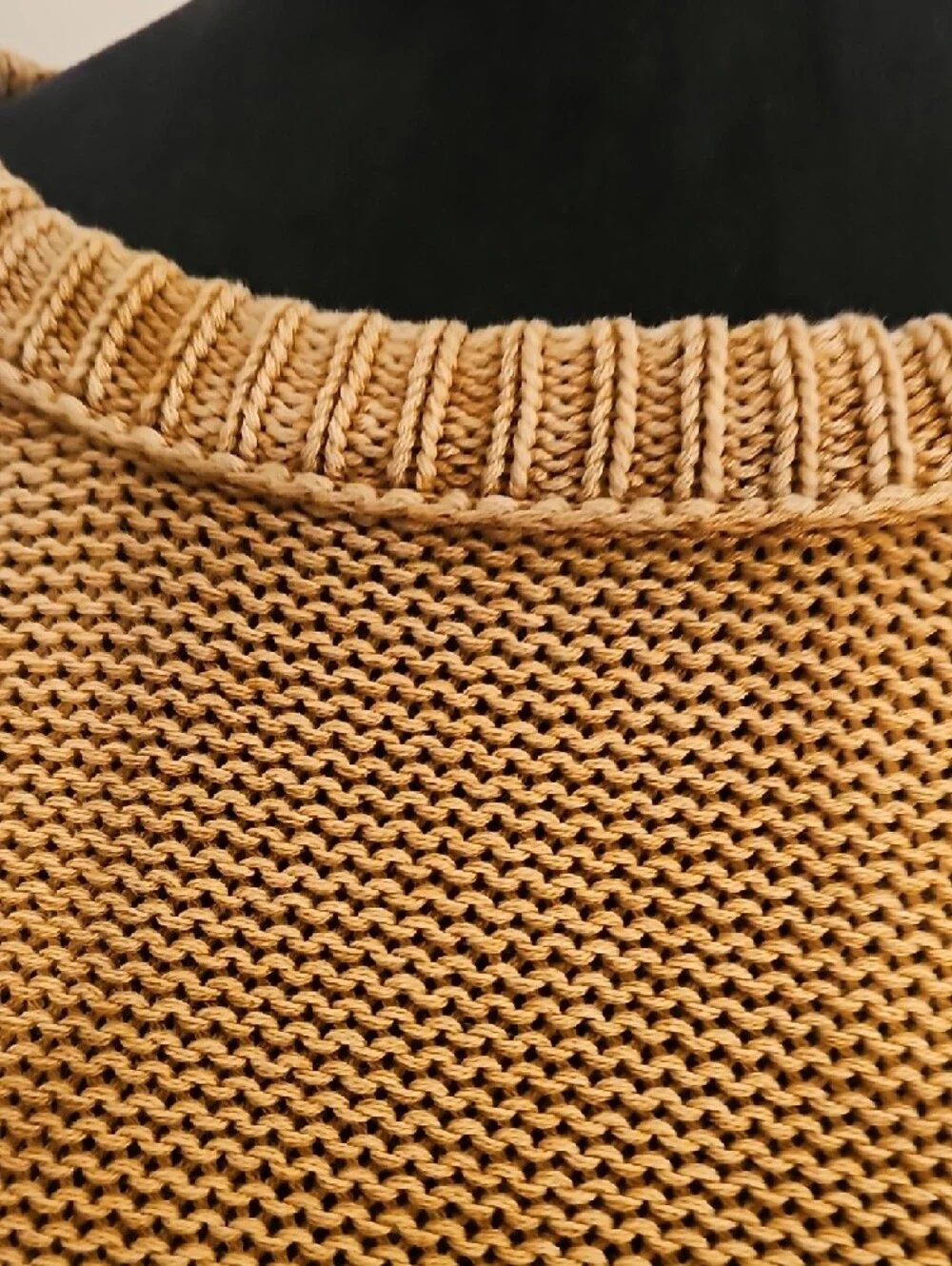 American Eagle Women's Lightweight Knit Pullover Sweater - Camel - Picture 7 of 9